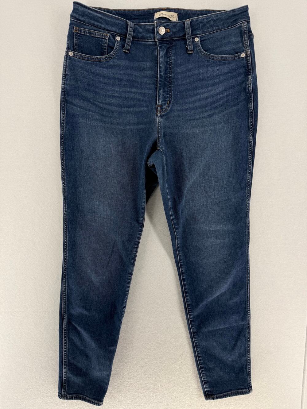 Madewell Curvy High Rise Skinny Jeans Womens 31 Dark Wash Stretch Denim